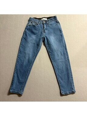 Angels of Difference Jeans Womens 4P Blue Denim Comfort Waist Ankle Crop Stretch